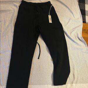 Black Sweatpants with Drawstring